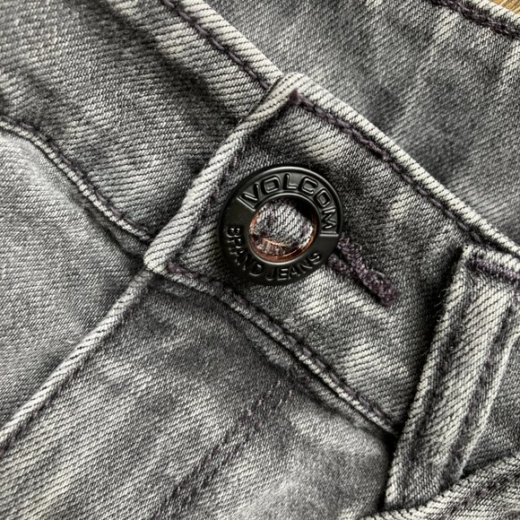 Volcom 2 X Vorta Charcoal Jeans Size 28 - Picture 4 of 9